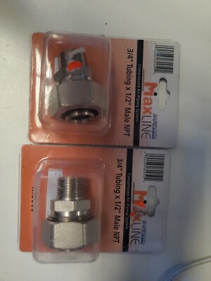 RapidAir MaxLINE Compressed Air Piping 3/4'' to 1/2'' Union Adapter Max Line NOS 