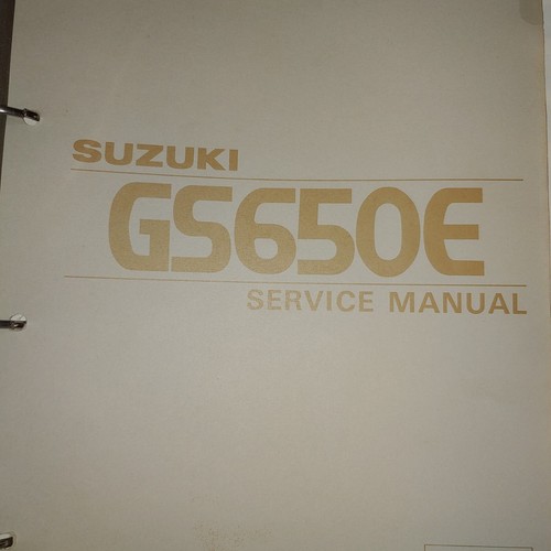Suzuki GS650 service manual and related service material - Foto 2 di 6
