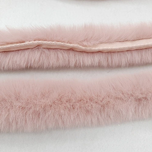 2M Multicolor Faux Rabbit Fur Strips Ribbon Edge Trim Sewing Cuffs Wide 5cm DIY - Picture 31 of 31