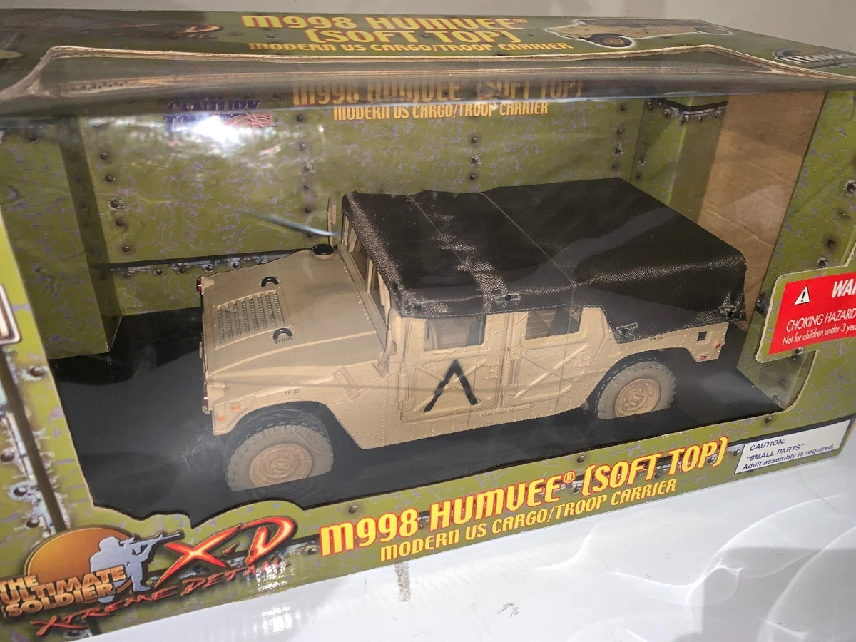 ULTIMATE SOLDIER 1:18 M998 HUMVEE SOFT TOP US CARGO/TROOP CARRIER 21ST CENTURY