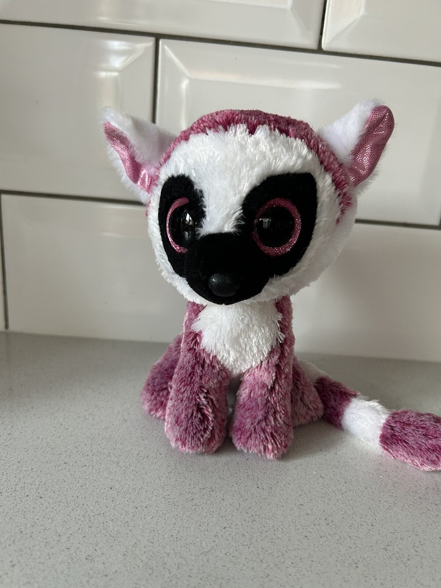 Beanie Boo Keychain Leeann TY SILK Beanie Boo Lee Ann The Lemur