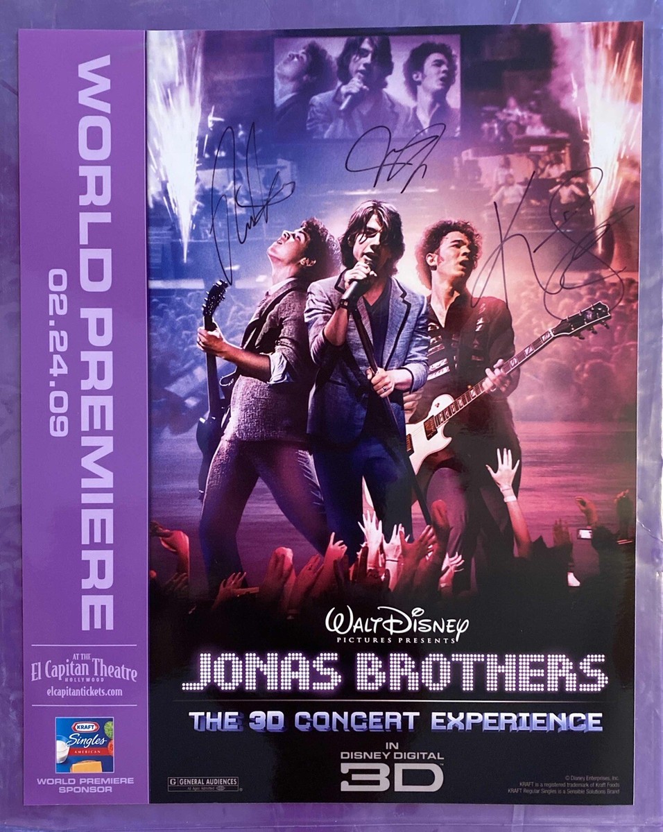 THE JONAS BROTHERS DIGITALLY AUTOGRAPHED 8x10 