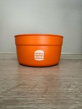 Box bol orange King Fries de chez Burger King - Vaisselle réutilisable