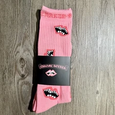 Chrome Hearts Matty Boy Pink Chomper Socks