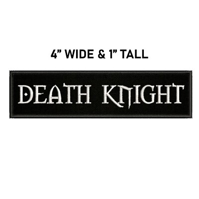 Death Knight Gaming Toon Patch Embroidered Iron-On Applique Geeks Gamers WOW