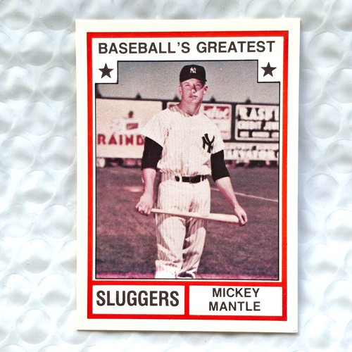 1982 TCMA Baseball Greatest Sluggers - MICKEY MANTLE - Card # 1982-3