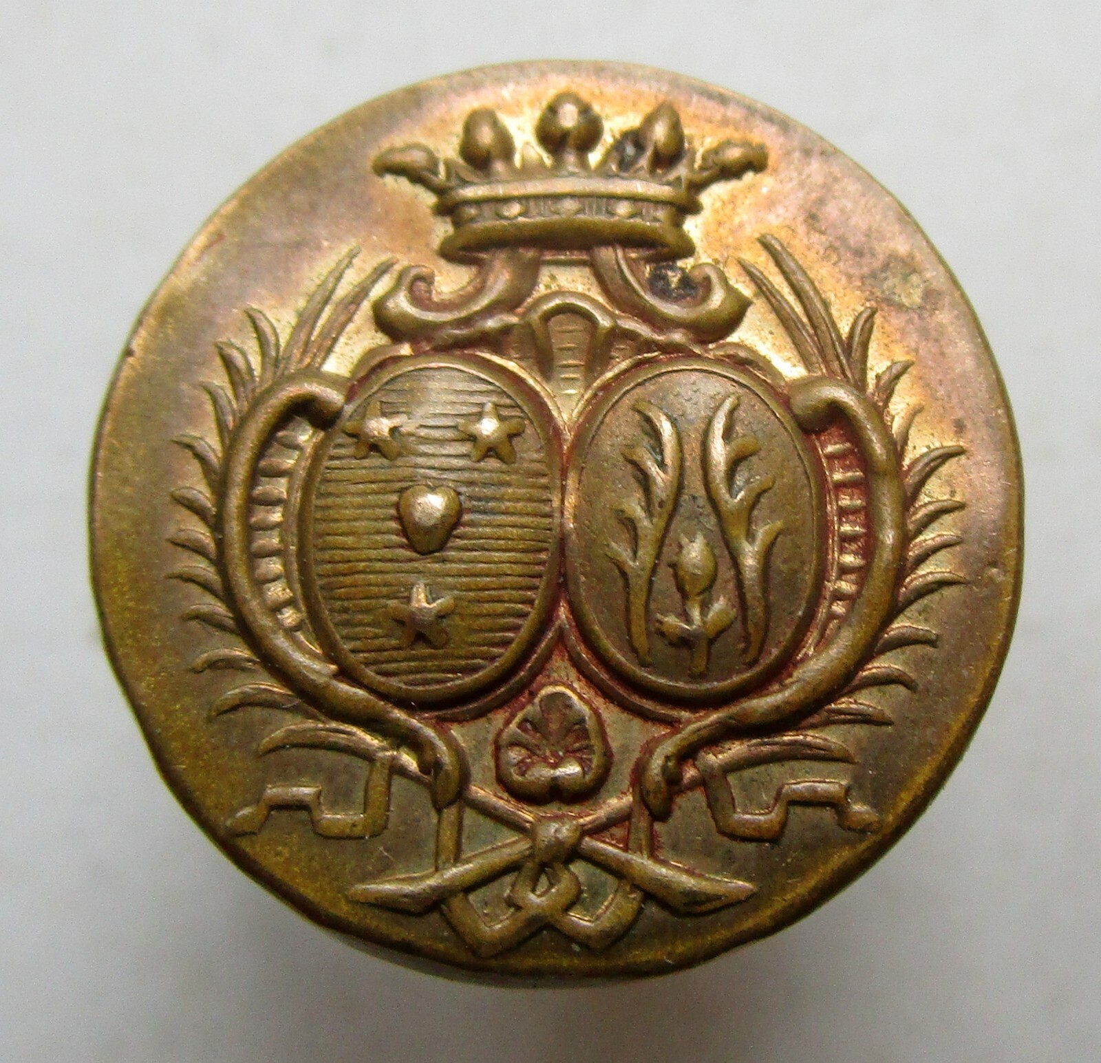 Bouton livrée - Cour de Suède 29mm CC Sporrong & Co Stockholm 1
