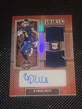 2022 Panini Legacy D'vonte Price Futures Dual Patch Auto RPA RC