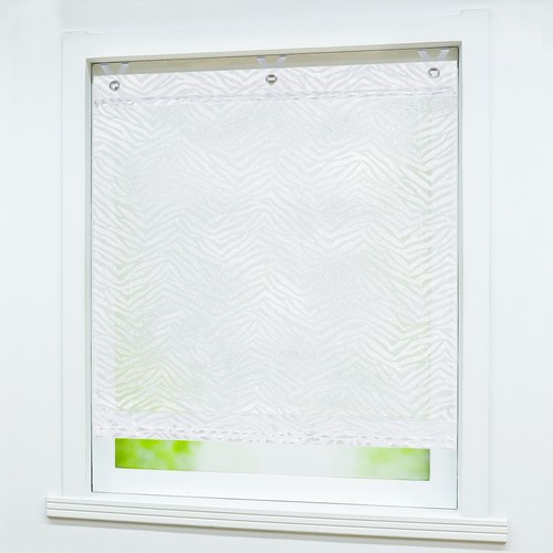Cortina enrollable con ojales sin taladrar cortina cortina cocina transparente