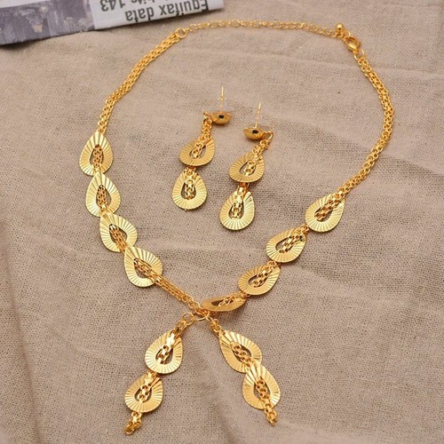 African Dubai Women Wedding Jewelry Set 