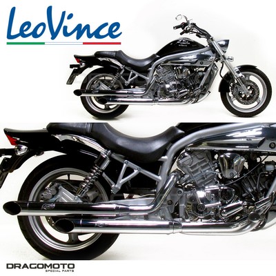 HYOSUNG GV 650 I Aquila 2007-2011 Auspuffanlage Leovince K02 Zugelassen 2418