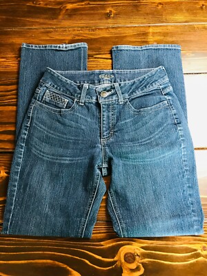 Riders by Lee Jeans Women's Size 30x31 Blue Denim Bootcut Jewel contrast stretch