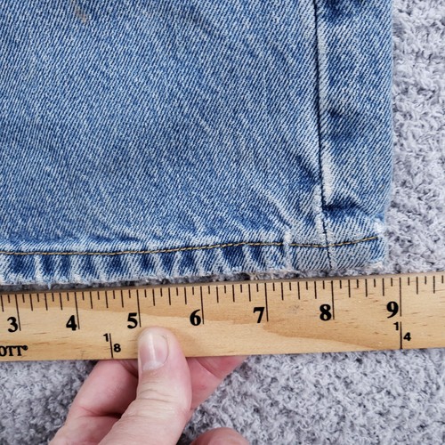 Levis 501 Jeans Men 36x30 Blue Straight Leg Button Fly Distressed Ripped Grunge - Picture 10 of 13