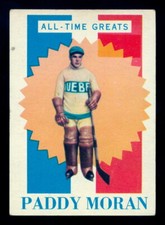 1960-61 TOPPS HOCKEY #2 Paddy Moran Rookie EX+ All Time Greats RC Card 