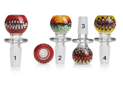 PHOENIX 14mm Glass Bowl 7-hole Screen Thick large capacity Made with American Glass Rod