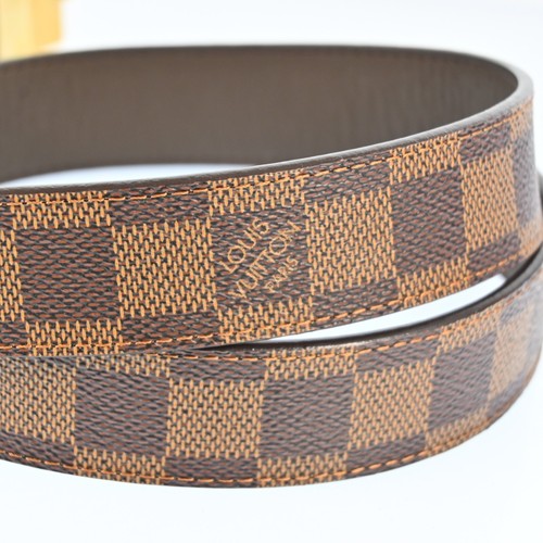 Authentic Louis Vuitton Damier Ceinture Carre Belt 85cm 34" M6803 P2560CS602 - Picture 6 of 14