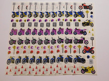Mrs. Grossman's Stickers Lot 10 Strips Motorcycles 1998 Vintage Scrapbooking