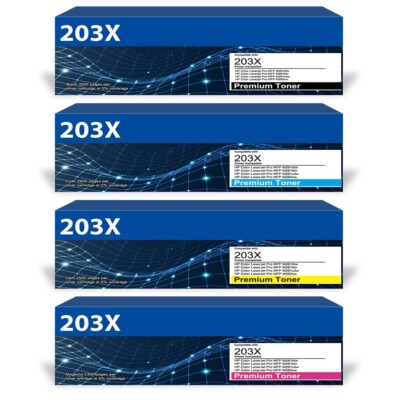 4XXL Toner für HP 203X  Color LaserJet Pro M280nw 281FDN M254DW M254NW M281fdn