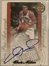 Chris Mihm Texas Longhorns Press Pass Autograph Rookie Card Auto 2016 Lakers Nba. rookie card picture