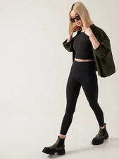 Athleta M Medium Transcend 7/8 Tight Black NEW! #798638