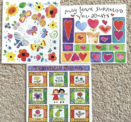 Caft pack - Die cut shapes -decupage sheets, stickers, see photos - Picture 3 of 10