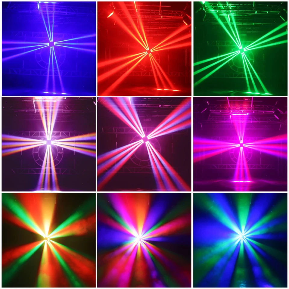 4-in-1 150W 12LED Storm Rotating Beam Light Strobe Laser Stage Moving Head Light - Image 2 of 4
