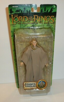 Lord of the Rings Action Figure Council Legolas Elf LOTR Toybiz Hobbit Greenleaf