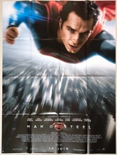 MAN OF STEEL superman Henry Cavill ORIGINAL french LARGE movie poster