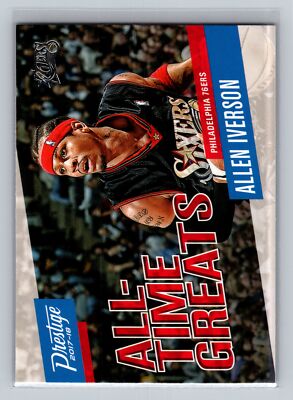 2017 Panini Prestige #17 Allen Iverson All-Time Greats Rain Mint+ 