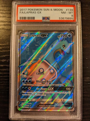 Lapras-GX graded PSA 8 for sale on eBay