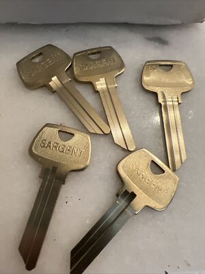 Lots of 5 New Key Blanks 6270RD Type Sargent RD Keyway