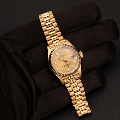 Presidential Rolex Datejust 69178 18K Yellow Gold Watch 26mm
