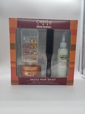 Cantu Shea Butter Dazzle Your Do 4pc Kit Charms, Tea Tree Oil, Brush, Edge Stay