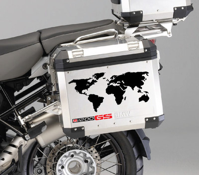 BMW R1200GS Side Panniers box World stickers decals Motorrad