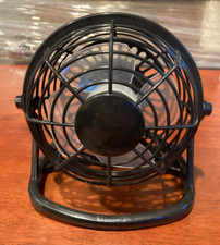 Black Portable USB Silent Fan Desk 6"