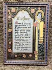 Vintage „Mom“ Poem w/art Nouveau Stylings