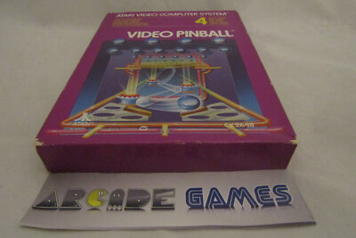 Jeu ATARI 2600 Video Pinball Avec Boîte Et Notice - Vendu Par Un Pro - Testé Et Fonctionnel
