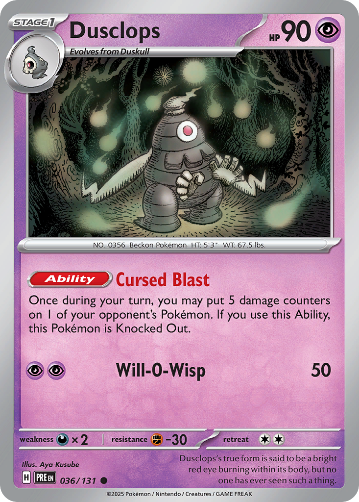Dusclops ポケモンカード 70HP Database Card TCG | Eclipse Cosmic | Dusclops ポケモンカードゲーム