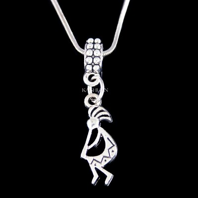 Kokopelli Fertility Flute Player Childbirth Marriage Native Mom Jewelry Necklace