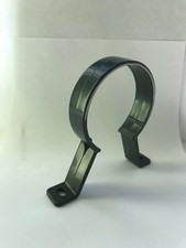 ANTHRACITE GREY ROUND Downpipe Clip, Shoe, Swan uPVC