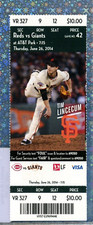 2014 Adam Duvall MLB Debut & 1st Home Run Ticket 6/26/14 Reds @ Giants Leake 12K