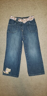 NWOT Gymboree Kitty Cat, Leopard belt jeans. Size 4T. Never worn.