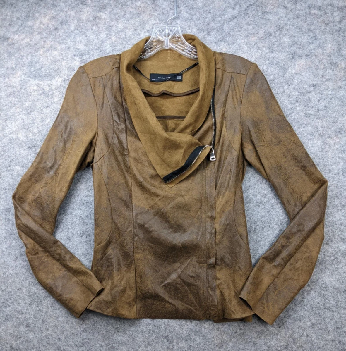 Zara women's 2025 faux suede jacket