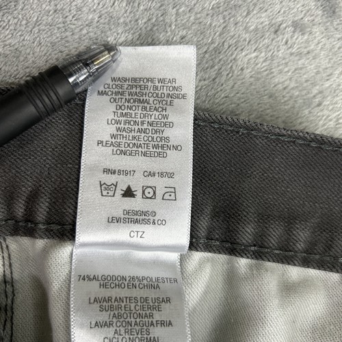 Levis 511 Slim Gray Jeans 16 Reg 28 X 28 Young Men Big Boy School Classic - Picture 12 of 12