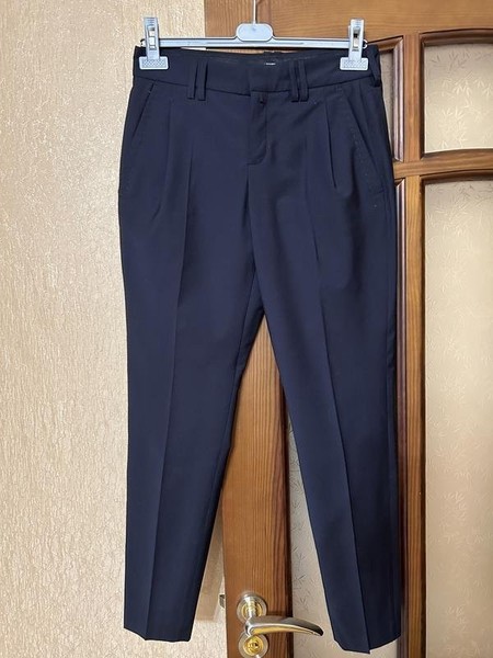 Women DRYKORN Trousers Navy Wool 36 / S / 44 #3LB5