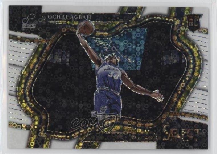 2022-23 Panini Select Courtside White Disco Prizm 63/75 Ochai Agbaji #289 f1m