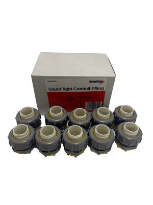 Diversitech Liquid Tight 3/4'' Conduit Fitting Straight PVC Pack of 10