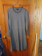 Banana Republic Charcoal Gray Sweater Dress S Cozy NWOT Fitted L/slv