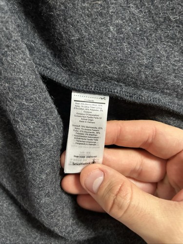 Men’s XL Smartwool Charcoal Gray Anchor Line Shirt Jacket - Picture 14 of 15