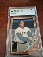 1962 Topps Baseball Willie Mays #300 Vintage HOF Graded BCCG 8 well centered